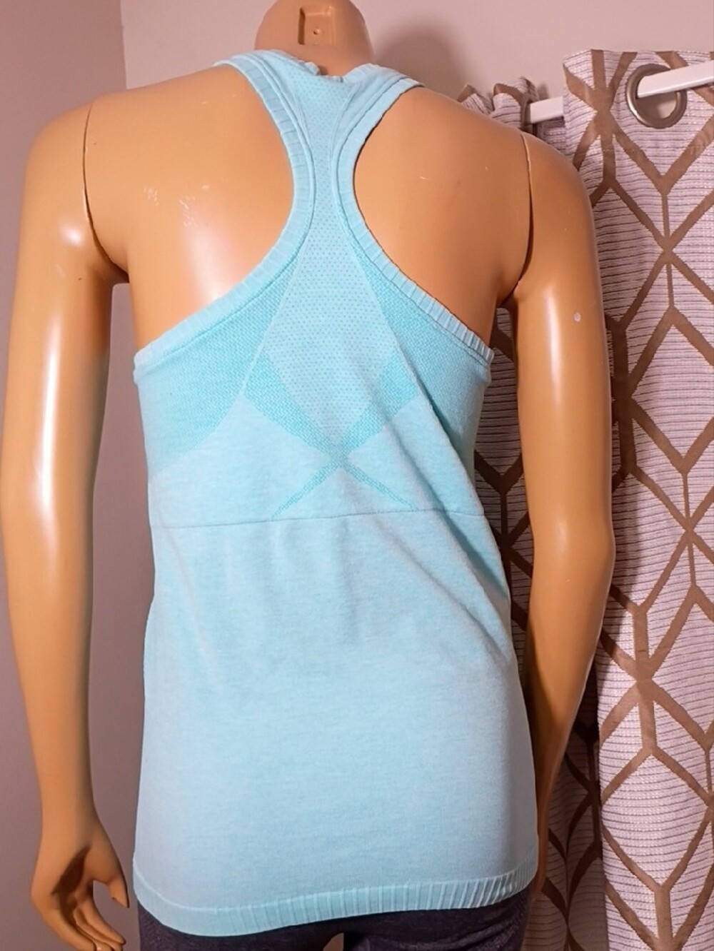 New Balance Light Blue Racerback Tank Top - Picture 4 of 6